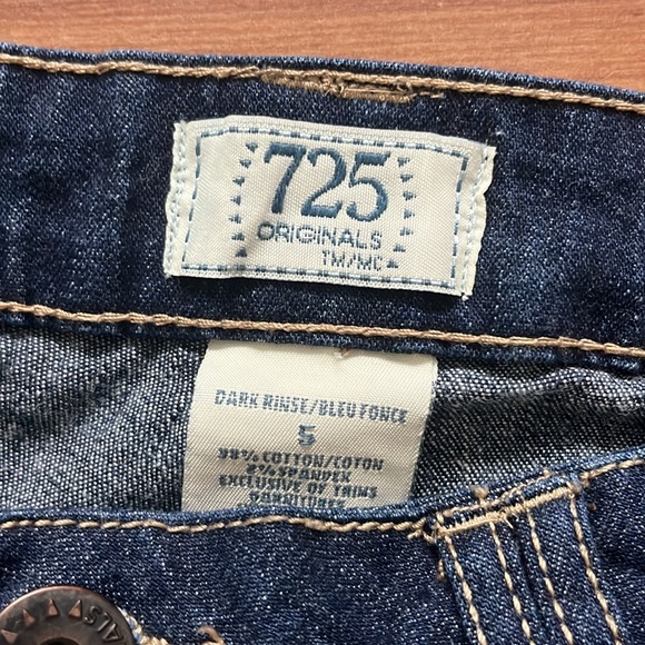 Girls 725 Originals Size 5 (30) Dark Wash - Picture 2 of 8